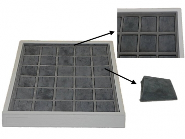 30 Paar Ohrringe auf Kartuschen, Höhe Front/Lade 30/23 mm